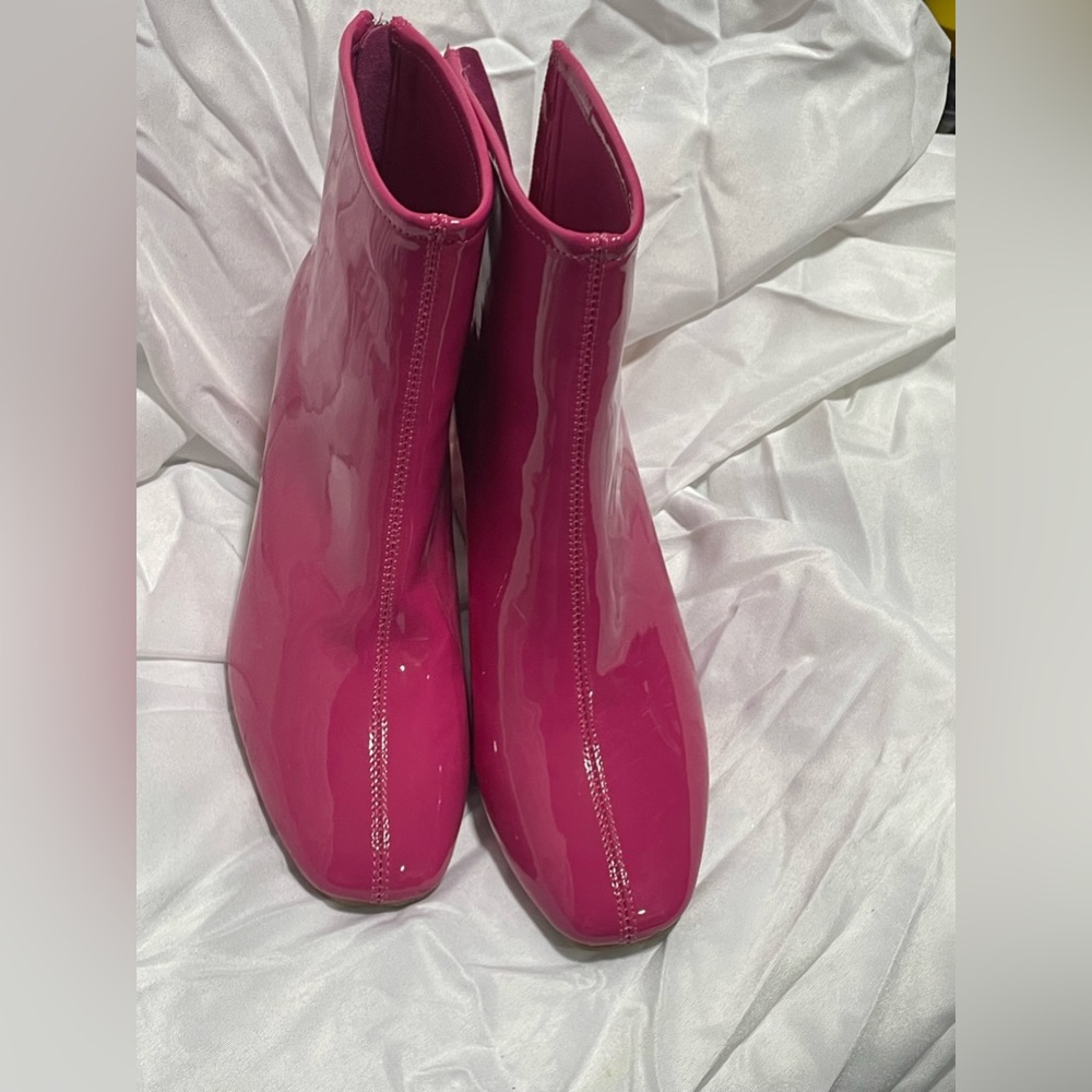 Shein Hot Pink heeled boots Size 9 - Picture 3 of 9